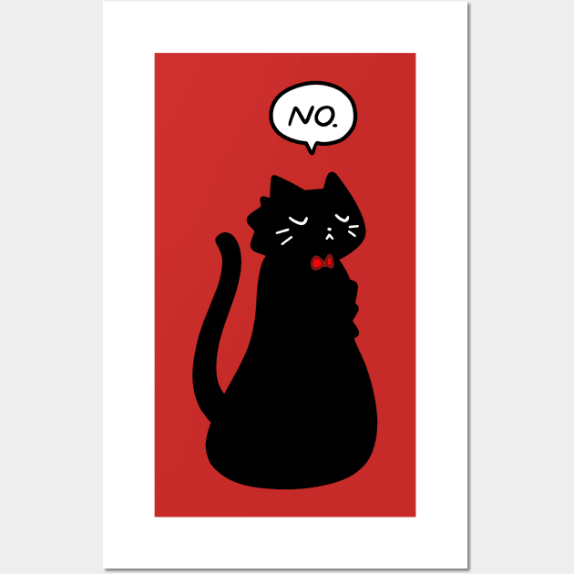 No Black Cat Wall Art by saradaboru